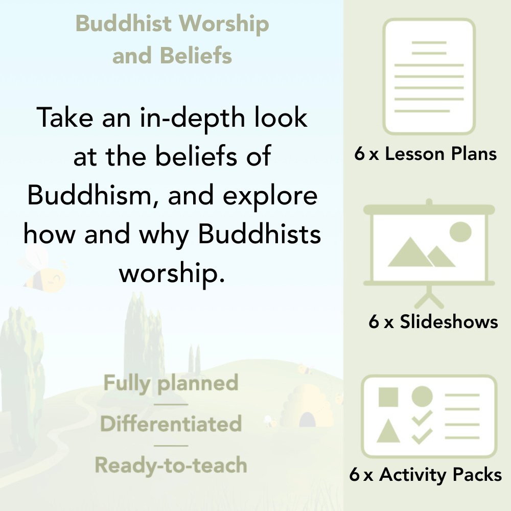 PlanBee Buddhist Worship and Beliefs - Buddhism KS2 RE by PlanBee