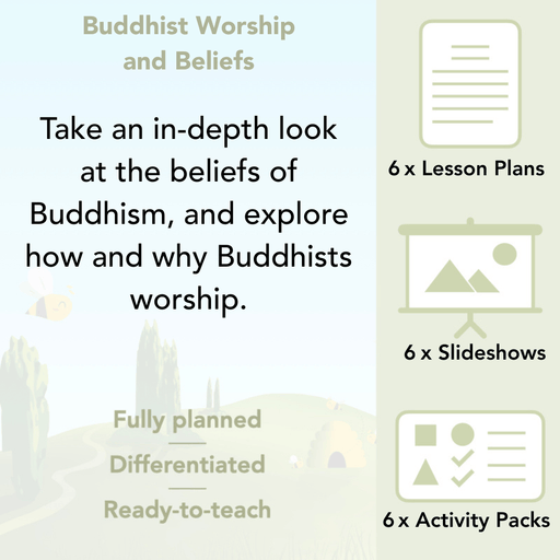 PlanBee Buddhist Worship and Beliefs - Buddhism KS2 RE by PlanBee