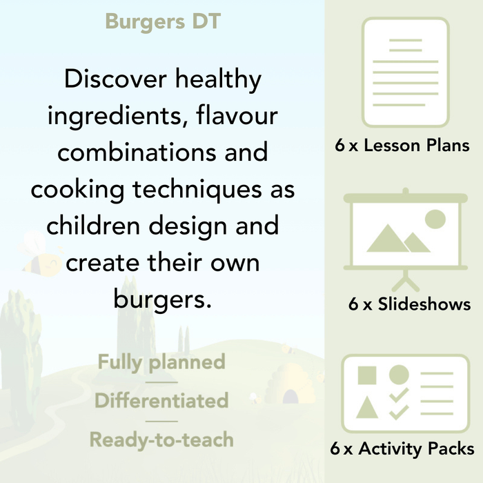PlanBee KS2 Kids Burger Recipe Lessons by PlanBee