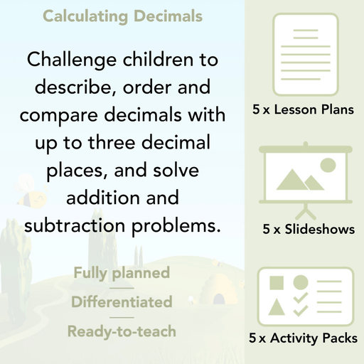 PlanBee Calculating and ordering decimals Year 5 Maths by PlanBee