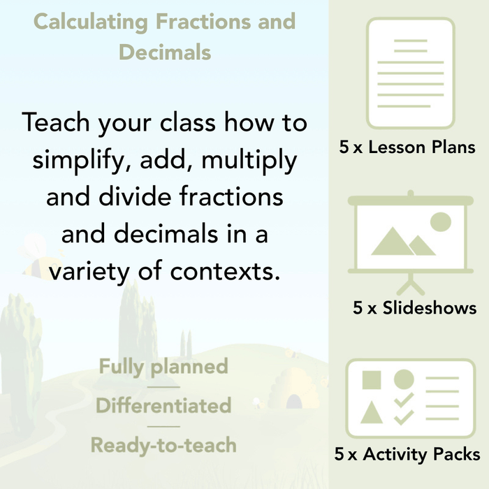 PlanBee Calculating with Fractions & Decimals Year 6 Maths | PlanBee