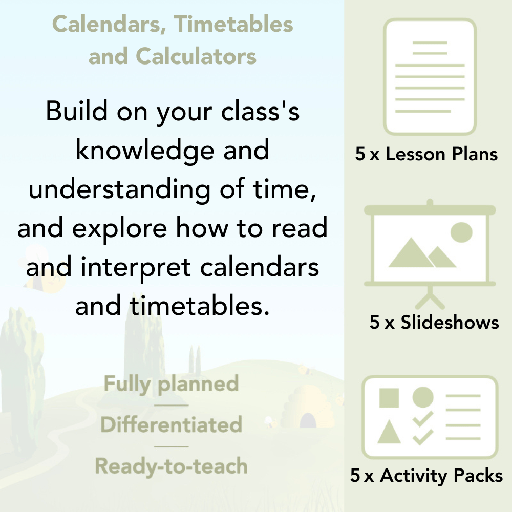 PlanBee Year 5 Time Lessons: Calendars and Timetables KS2