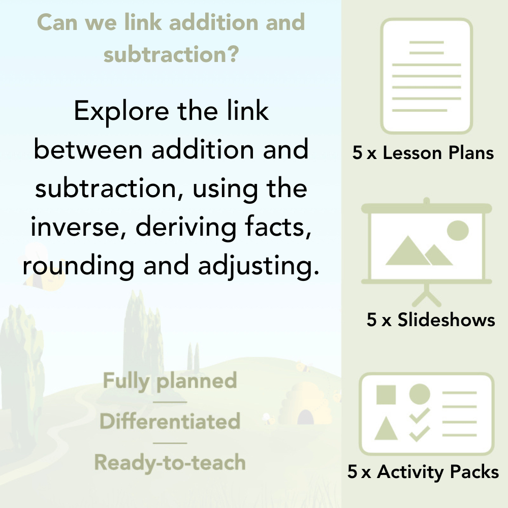 PlanBee Can We Link Addition and Subtraction? Year 2 Maths by PlanBee