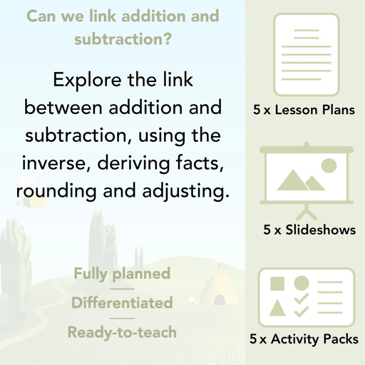 PlanBee Can We Link Addition and Subtraction? Year 2 Maths by PlanBee