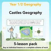 PlanBee Castles KS1 Geography Lesson Planning and Resources