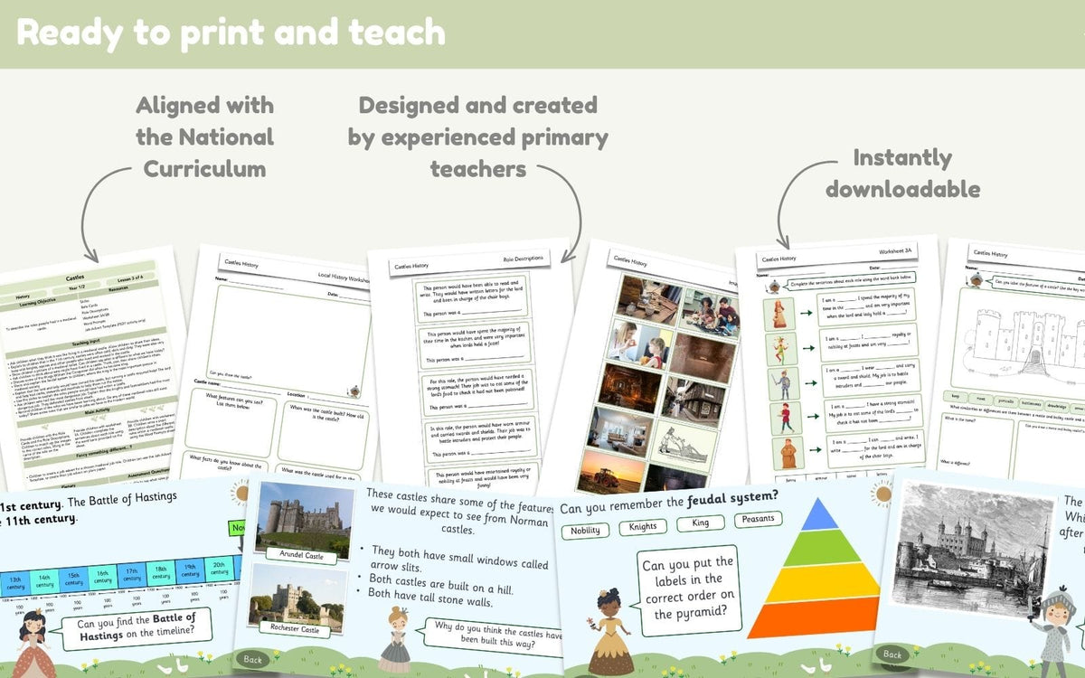 PlanBee Castles KS1 | History Lessons & Planning Resources