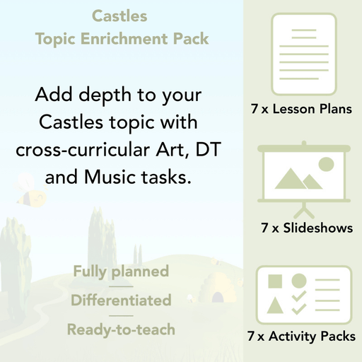 PlanBee Castles Topic KS1 Enrichment Lesson Pack