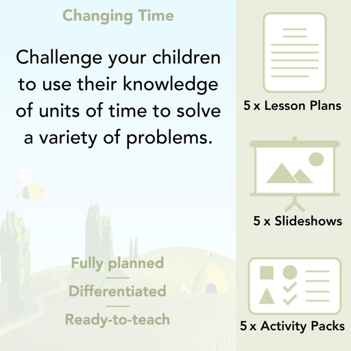PlanBee Changing Time Year 5 Maths Lesson Planning Pack