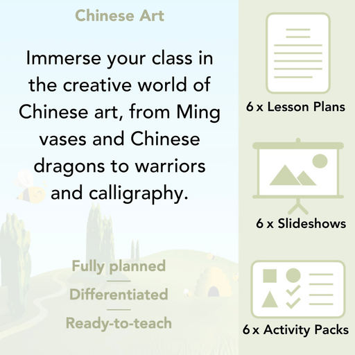 PlanBee Chinese Art KS2 Downloadable Lesson Pack by PlanBee