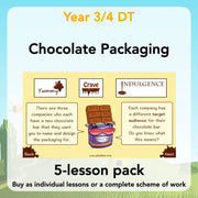 PlanBee Chocolate Packaging | KS2 DT lessons