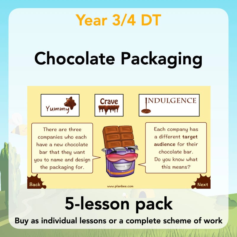 PlanBee Chocolate Packaging | KS2 DT lessons