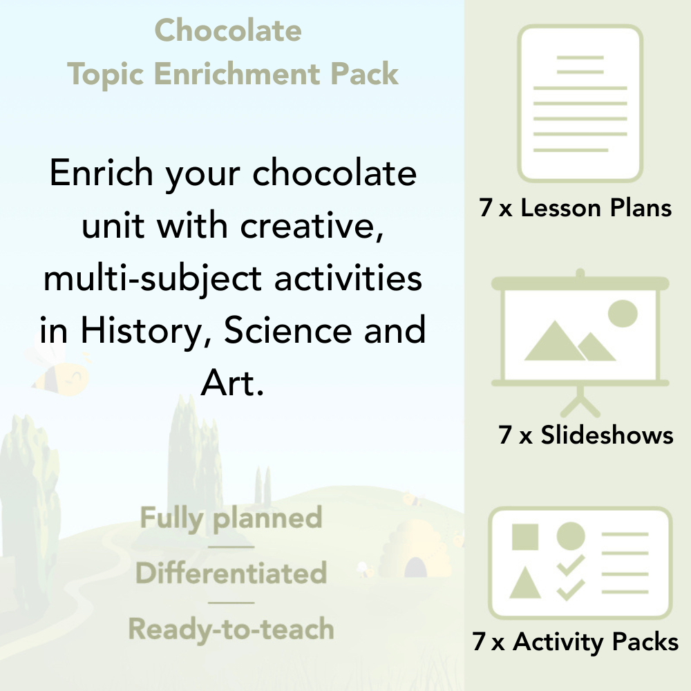 PlanBee Chocolate Topic KS2 Enrichment Lesson Pack