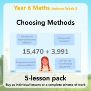 PlanBee Choosing Methods Year 6 Maths Planning by PlanBee