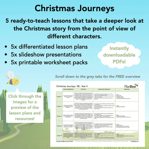 PlanBee Christmas Story KS2 RE Lessons for Year 4 by PlanBee