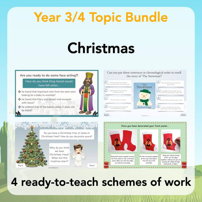 PlanBee Christmas Topic Year 3/4 Lesson Packs by PlanBee