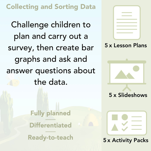 PlanBee Collecting and Sorting Data Year 3 Statistics by PlanBee