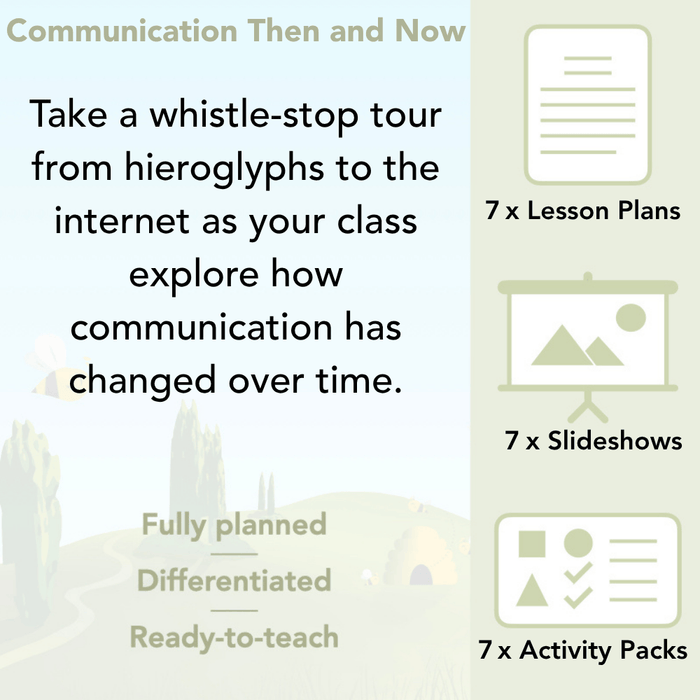 PlanBee Communication Then and Now: Primary History Plans for KS1