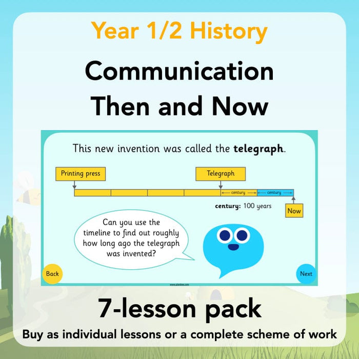 PlanBee Communication Then and Now: Primary History Plans for KS1