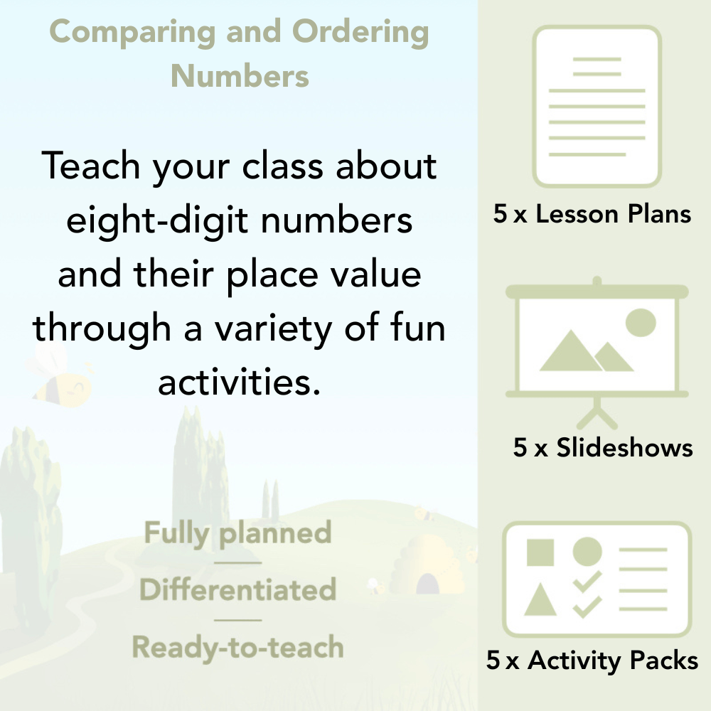 PlanBee Comparing & Ordering Numbers - Year 6 Maths Planning