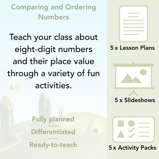 PlanBee Comparing & Ordering Numbers - Year 6 Maths Planning
