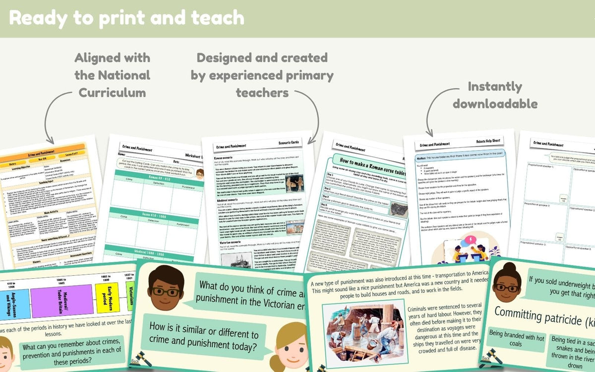 PlanBee Crime and Punishment KS2 | History Lessons | PlanBee