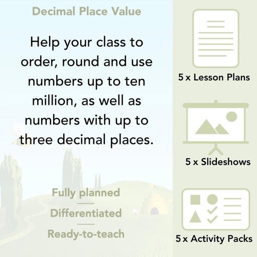 PlanBee Year 6 Decimal Place Value Maths Lessons by PlanBee