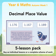 PlanBee Year 6 Decimal Place Value Maths Lessons by PlanBee