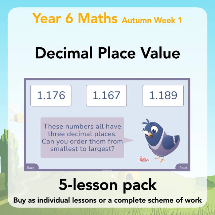 PlanBee Year 6 Decimal Place Value Maths Lessons by PlanBee