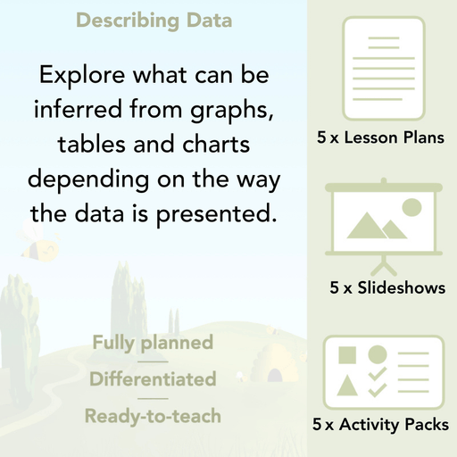 PlanBee Describing Data Year 5 Statistics Lesson by PlanBee