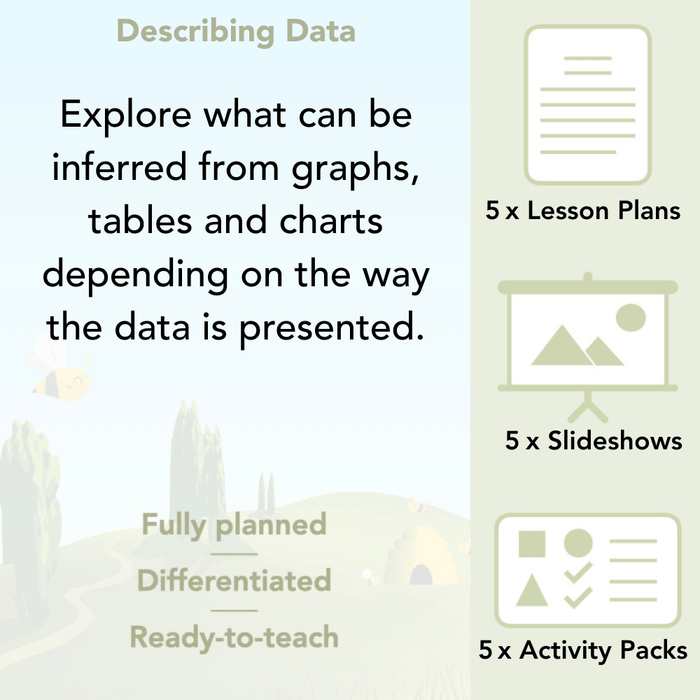 PlanBee Describing Data Year 5 Statistics Lesson by PlanBee