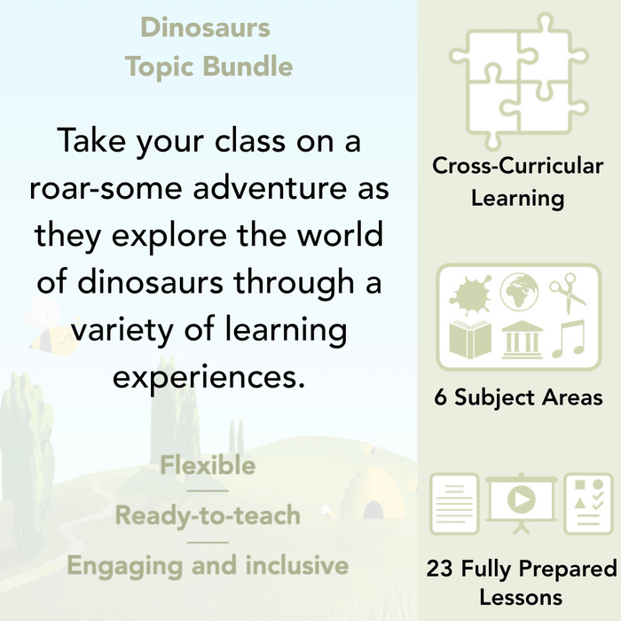 PlanBee Dinosaurs KS1 Cross-Curricular Topic Bundle