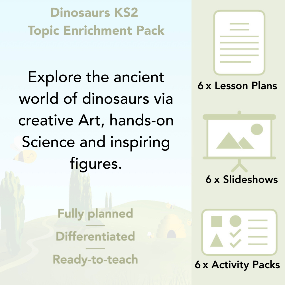 PlanBee Dinosaurs Topic KS2 Enrichment Lesson Pack