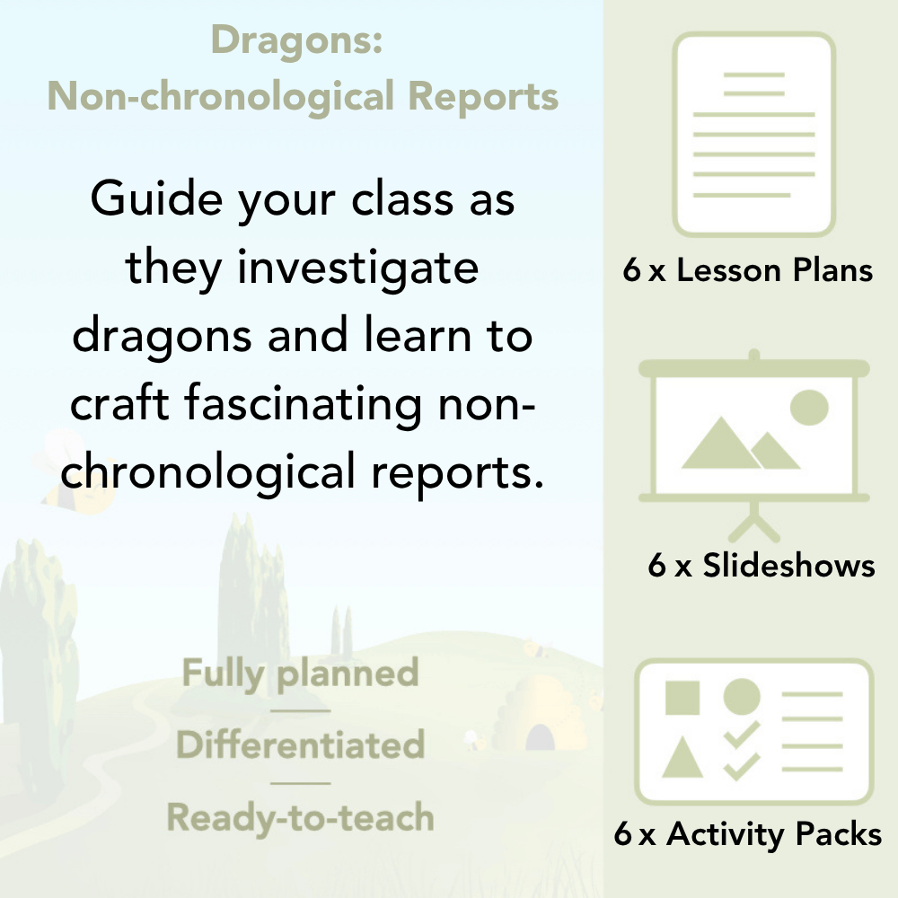 PlanBee Dragons Non-chronological Reports KS2 Resources by PlanBee