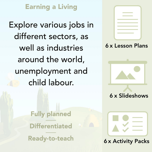 PlanBee Earning a Living: LKS2 Geography planning Year 3 & Year 4