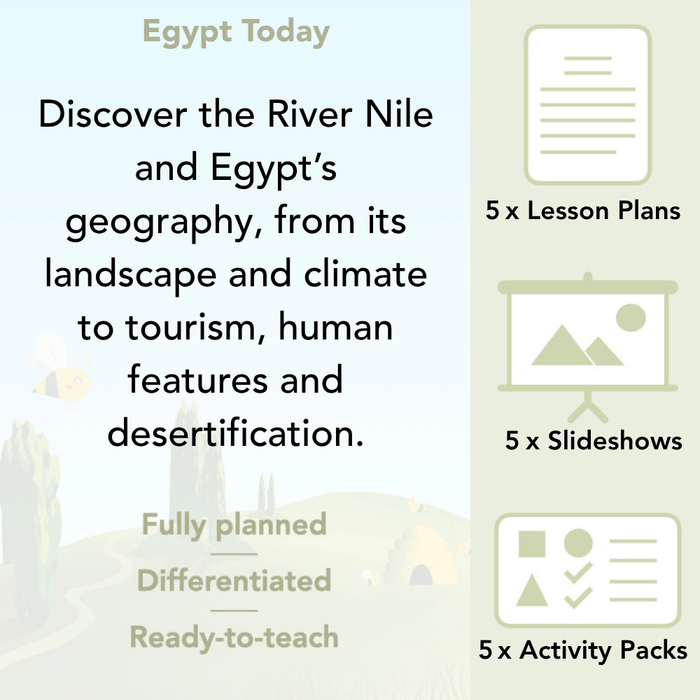 PlanBee Egypt Today - Year 3/4 Geography Lessons 