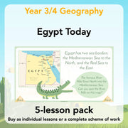 PlanBee Egypt Today - Year 3/4 Geography Lessons 