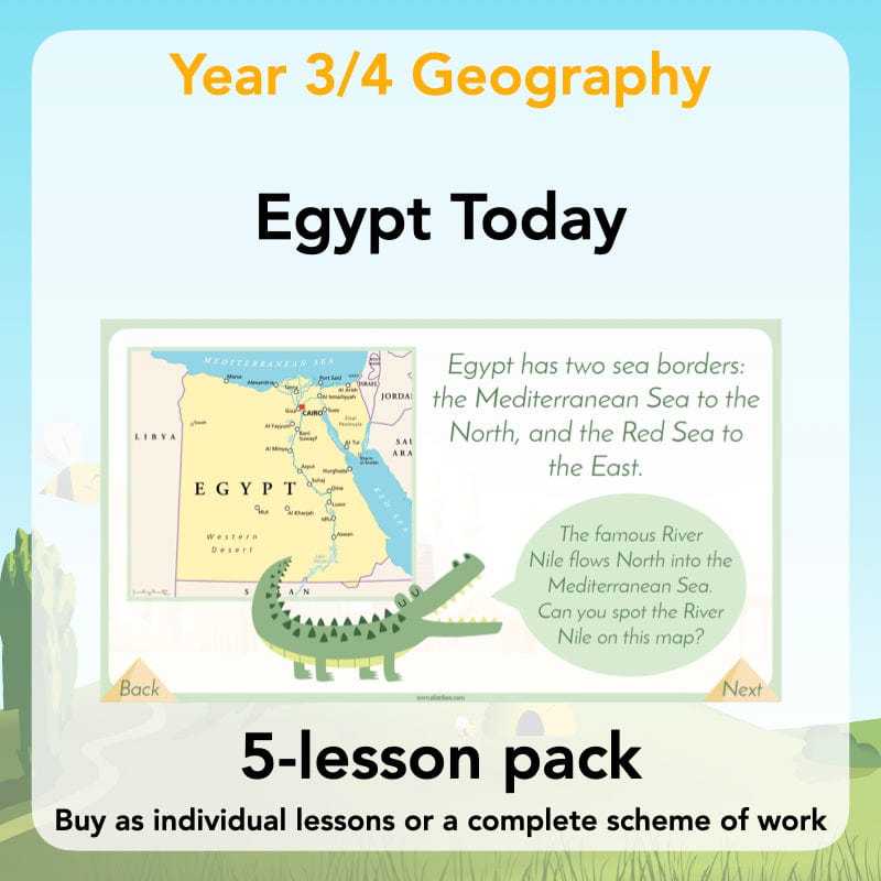 PlanBee Egypt Today - Year 3/4 Geography Lessons 