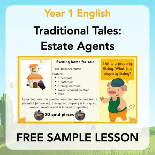PlanBee FREE Mini-scheme | Traditional Tales: Estate Agents | KS1