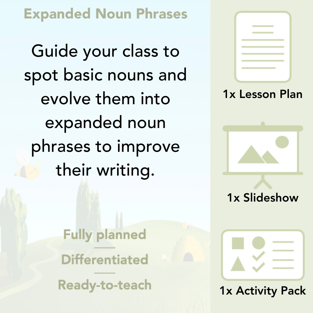 PlanBee Expanded Noun Phrases Year 2 Lesson Pack | PlanBee