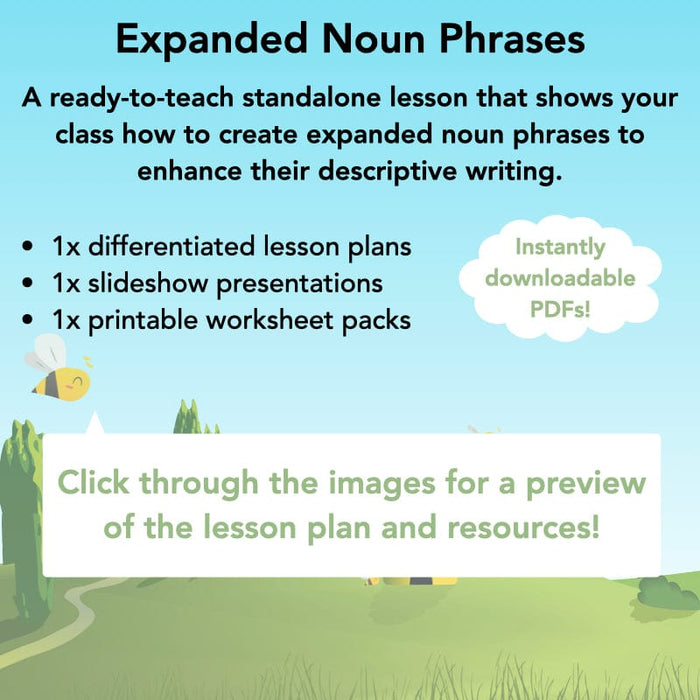 PlanBee Expanded Noun Phrases Year 2 Lesson Pack | PlanBee