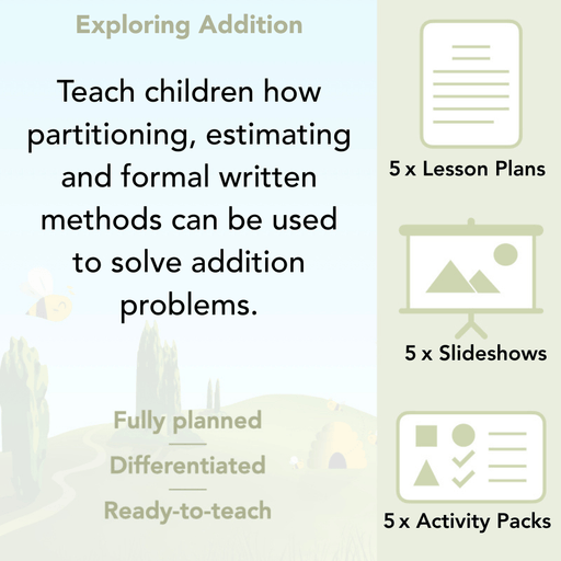 PlanBee Exploring Addition Year 4 Maths Planning by PlanBee