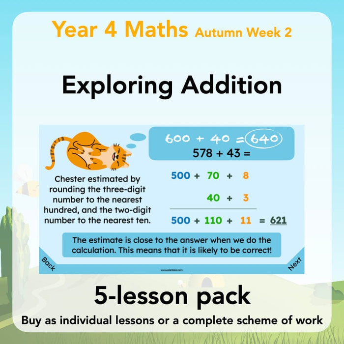 PlanBee Exploring Addition Year 4 Maths Planning by PlanBee