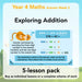 PlanBee Exploring Addition Year 4 Maths Planning by PlanBee
