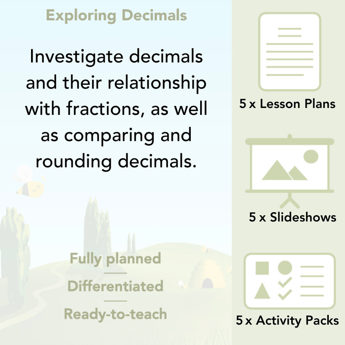 PlanBee Exploring and Rounding Decimals Year 5 Maths by PlanBee 