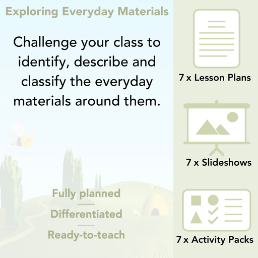 PlanBee Year 2 Materials | Exploring Everyday Materials | KS1 Science PlanBee