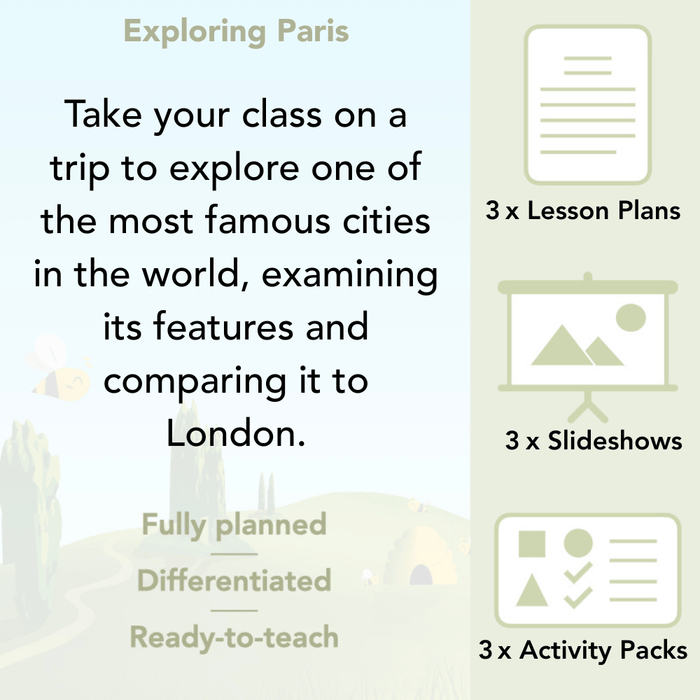 PlanBee FREE exploring Paris scheme | PlanBee France KS2 Geography