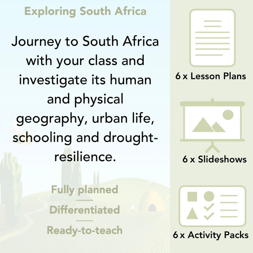 PlanBee Exploring South Africa KS2 Geography Planning Pack | PlanBee