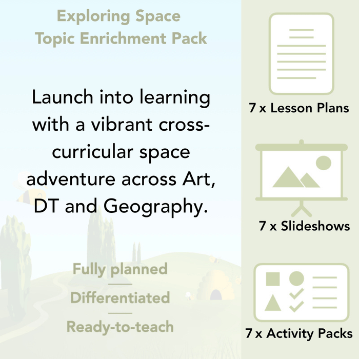 PlanBee Exploring Space Topic KS1 Enrichment Lesson Pack