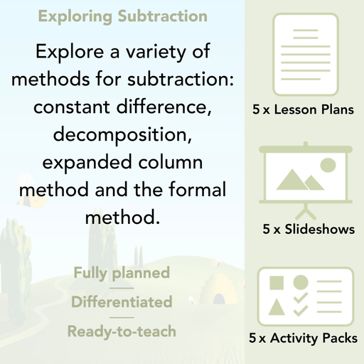 PlanBee Exploring Subtraction Year 4 Maths Lessons by PlanBee