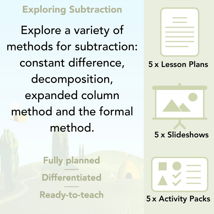 PlanBee Exploring Subtraction Year 4 Maths Lessons by PlanBee